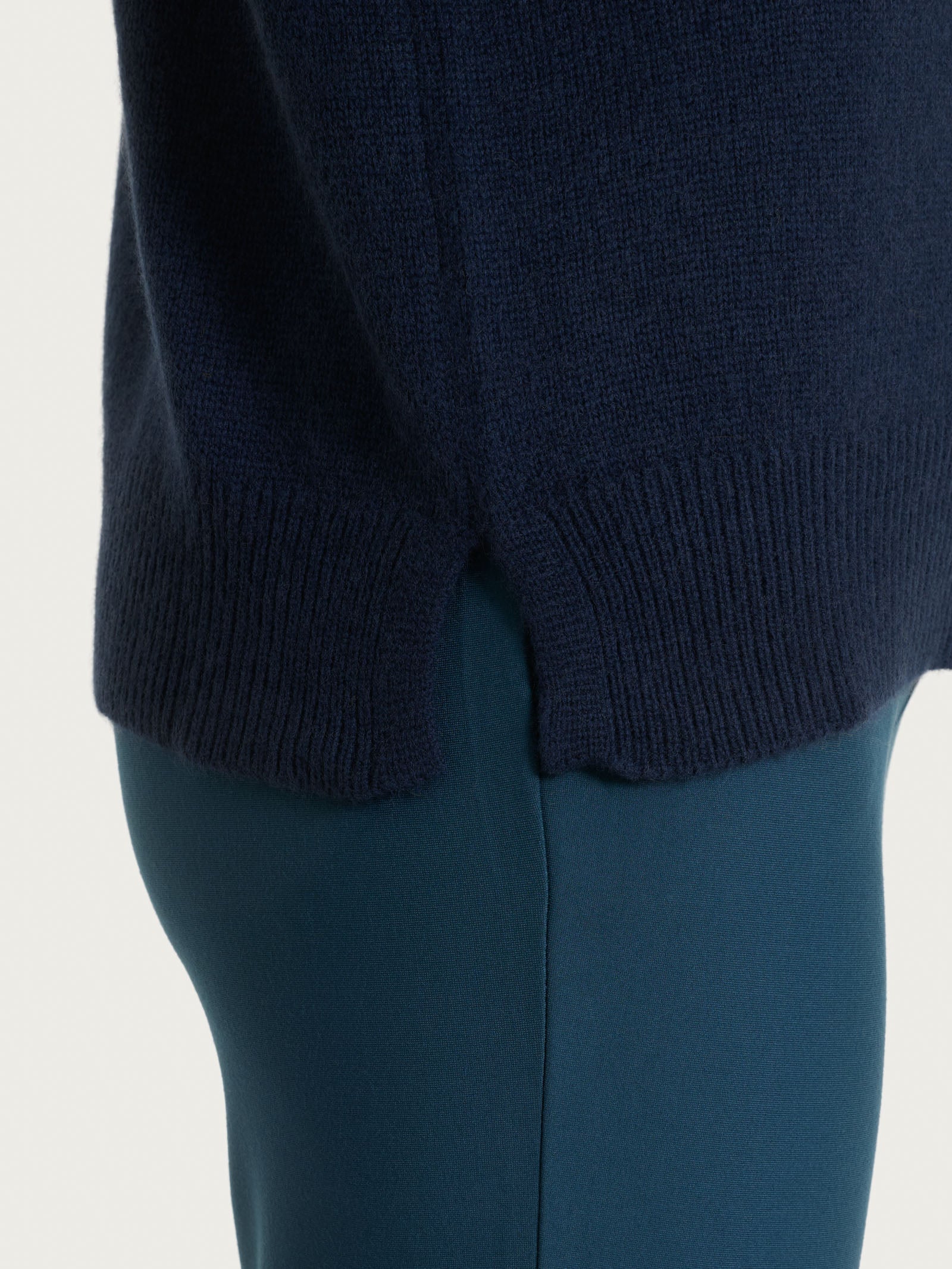 Ragno Natural Soft Maglia Collo Alto Blu
