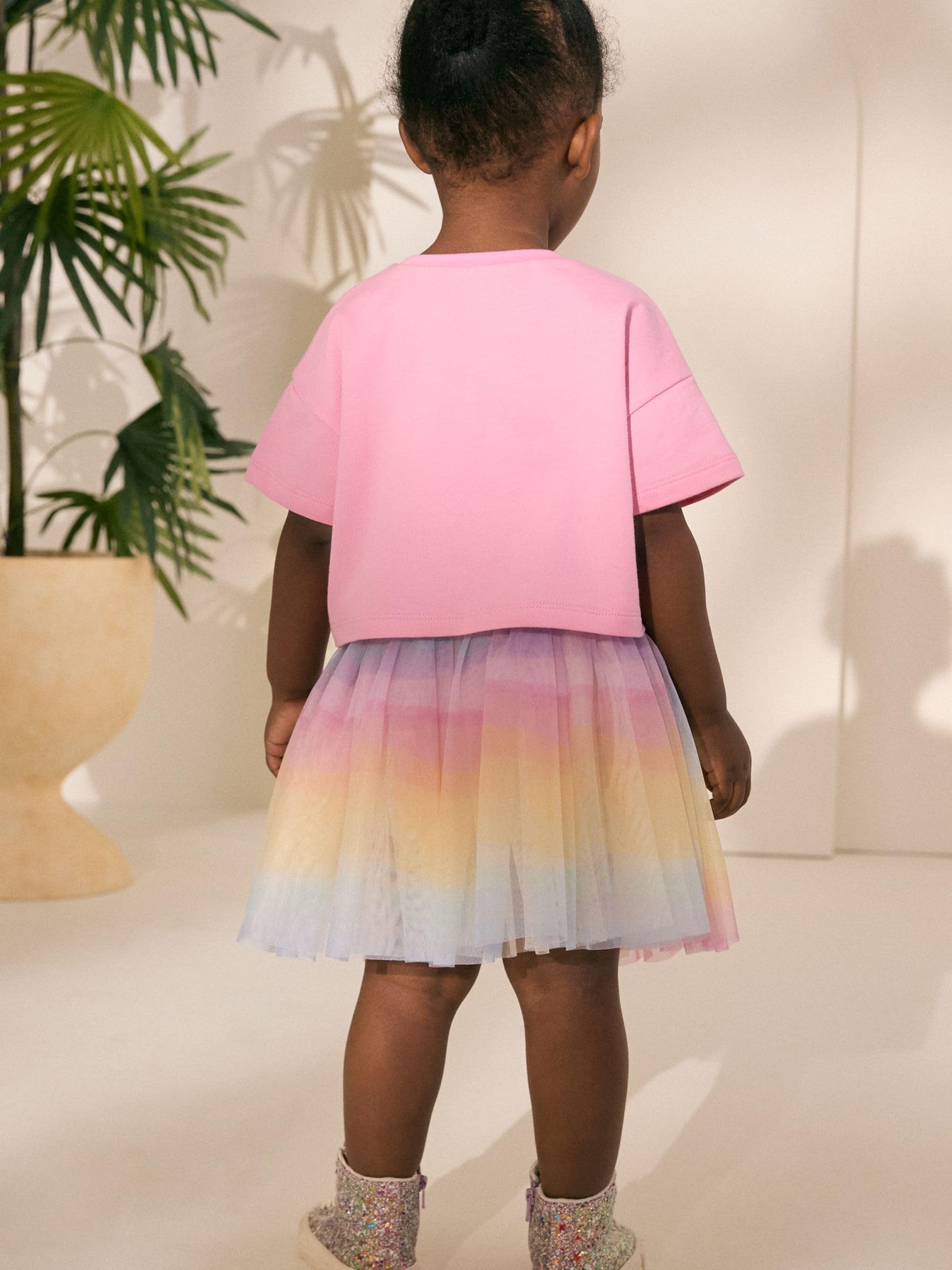 Next completo bambina top e gonna con tutù 86-92