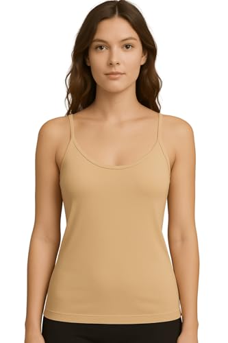 Lady C Top Canotta Donna Micromodal Spalline Sottili Aderente