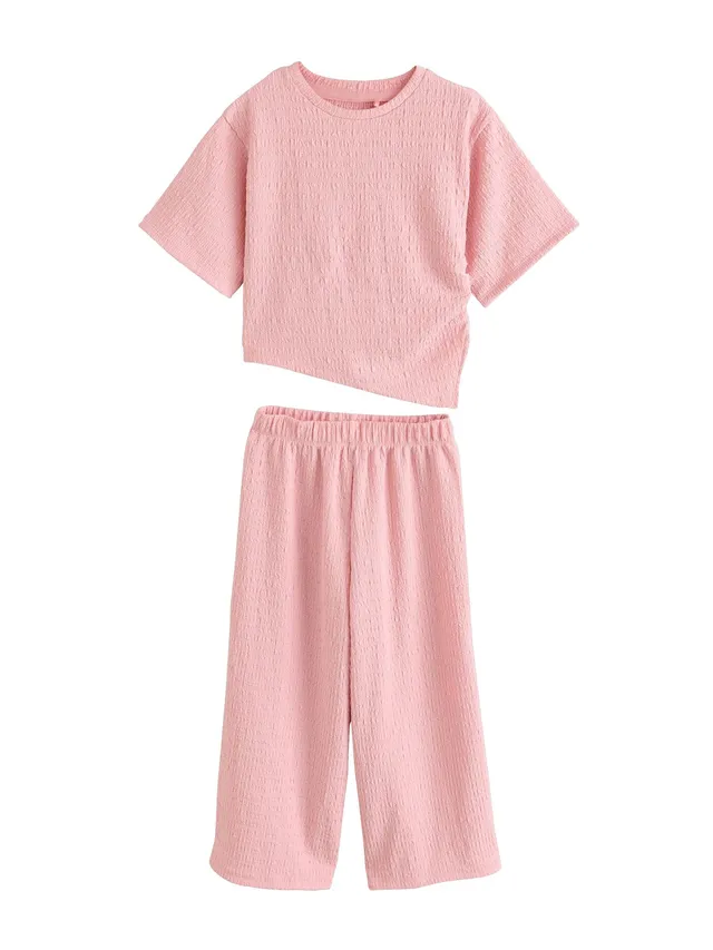 Next completo bambina 140 t-shirt pantaloni larghi