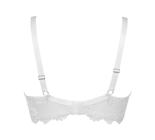 Lady C reggiseno balconette coppa C pizzo bianco 5C