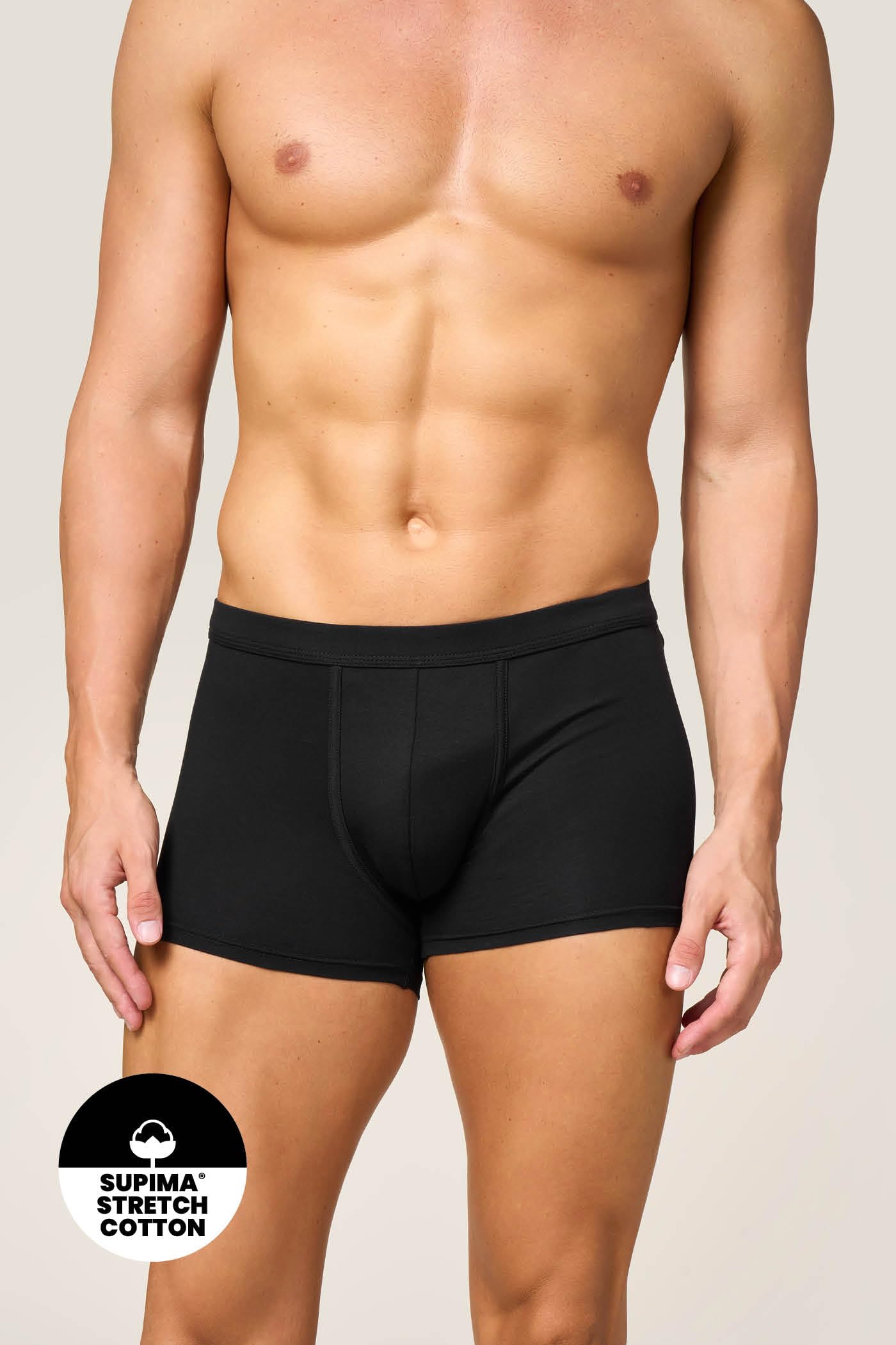 Goldenpoint Boxer Regular Uomo Cotone Supima Nero M
