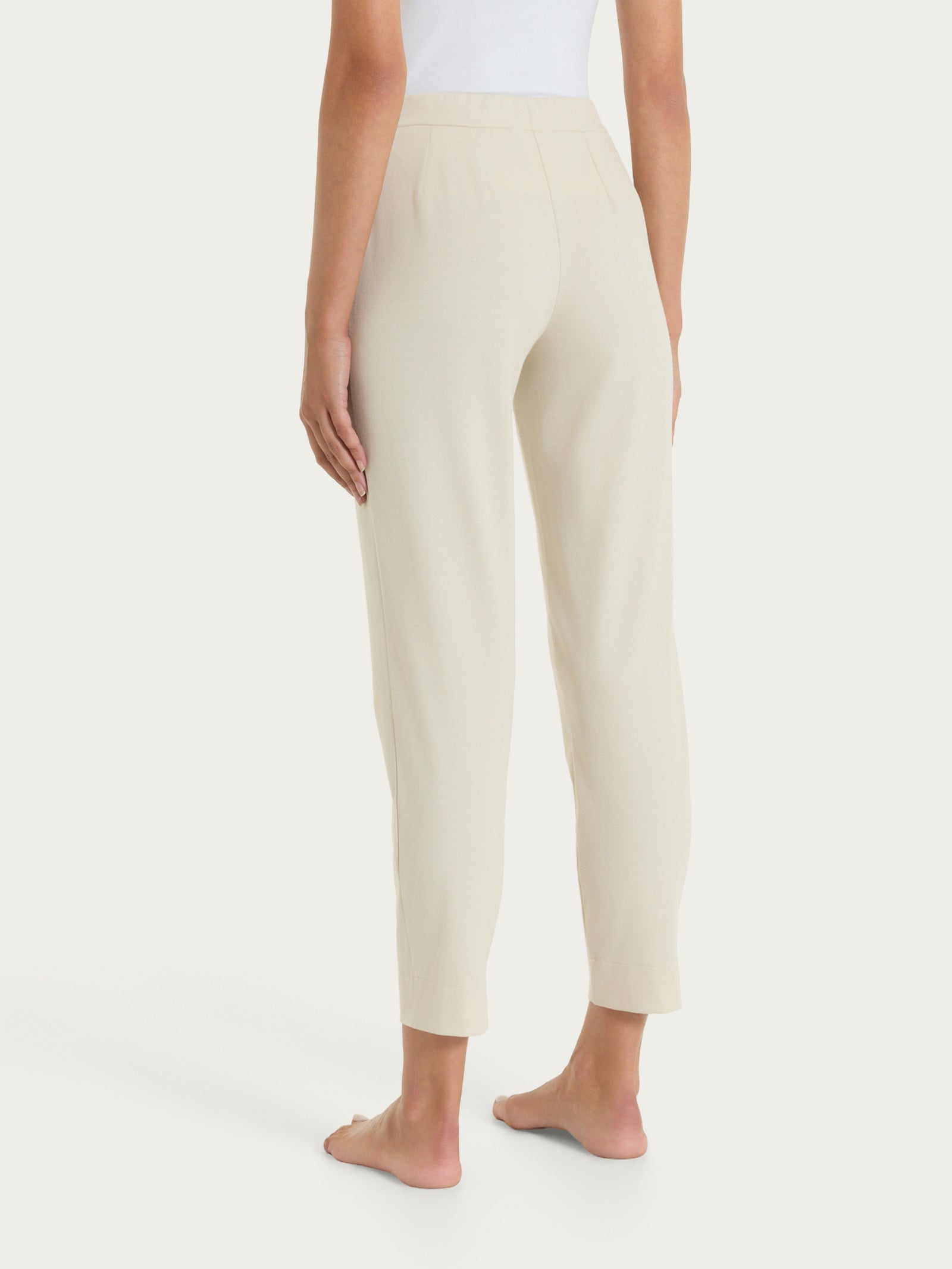 Ragno Jersey Cotone Pantalone Carota Tasche Champignon Cotone