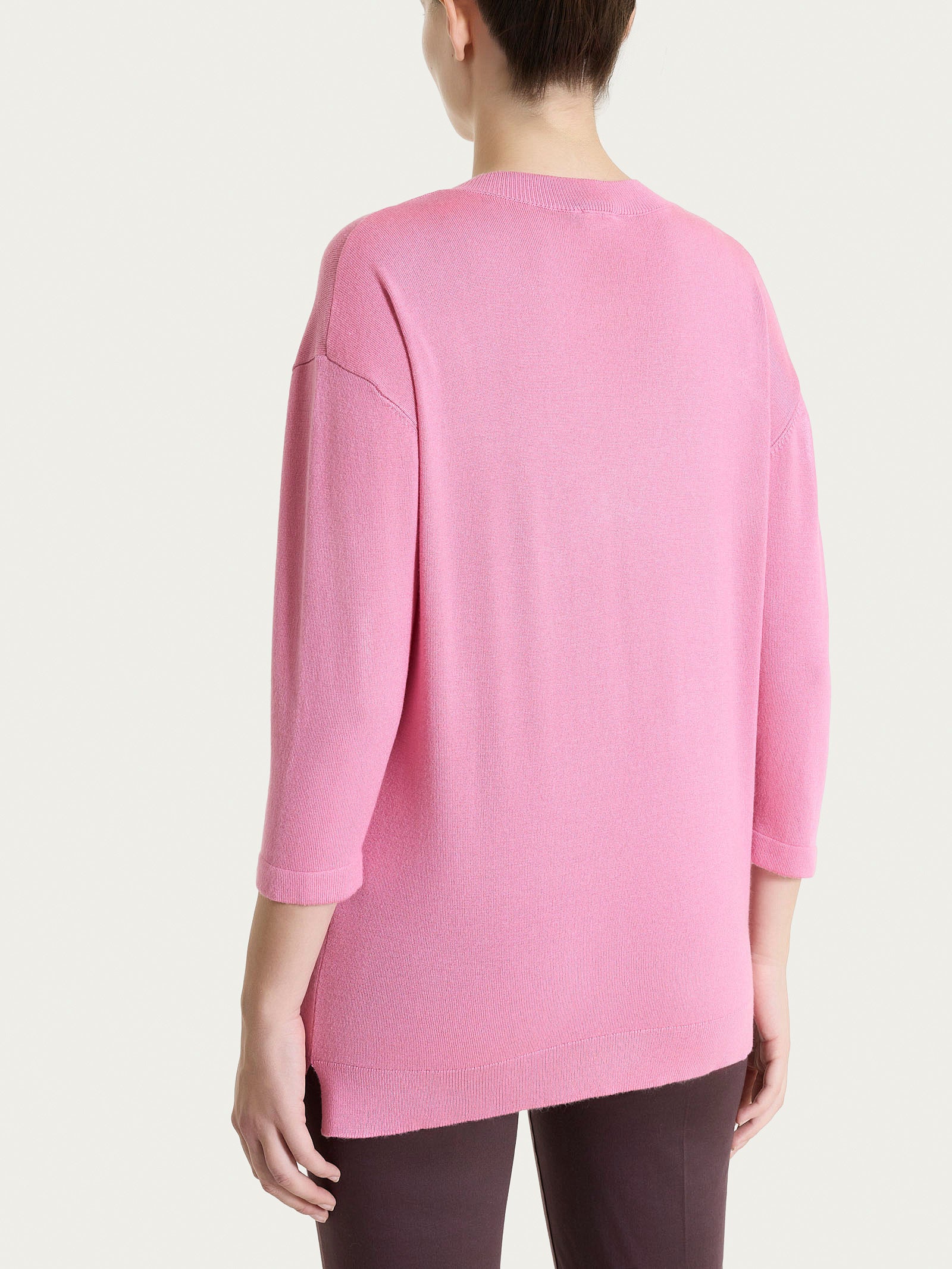 Ragno Summertime Maglia Scollo V Rosa Manica 3/4