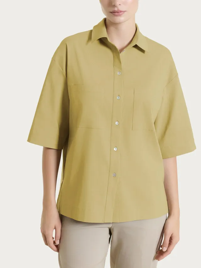 Ragno Super Fresh camicia manica corta Khaki ingualcibile