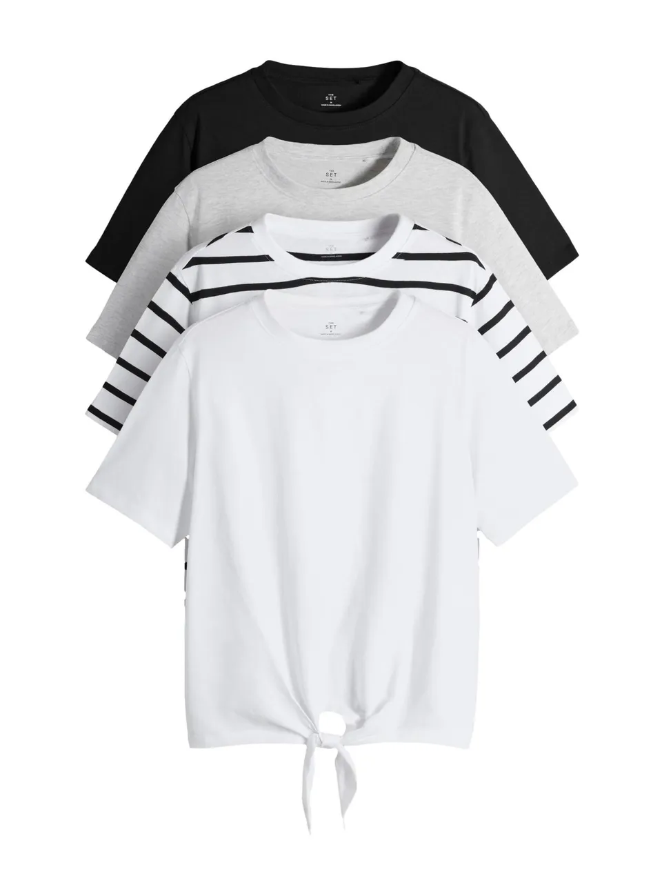 Geo Next The Set t-shirt donna confezione da 4 con nodo