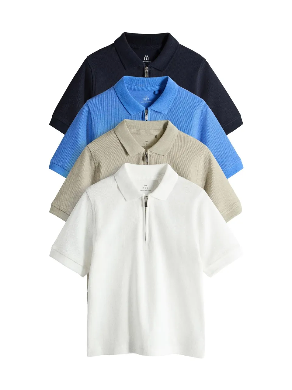 Geo Next The Set Polo Corte Zip Bimbo 4 Pezzi Jersey