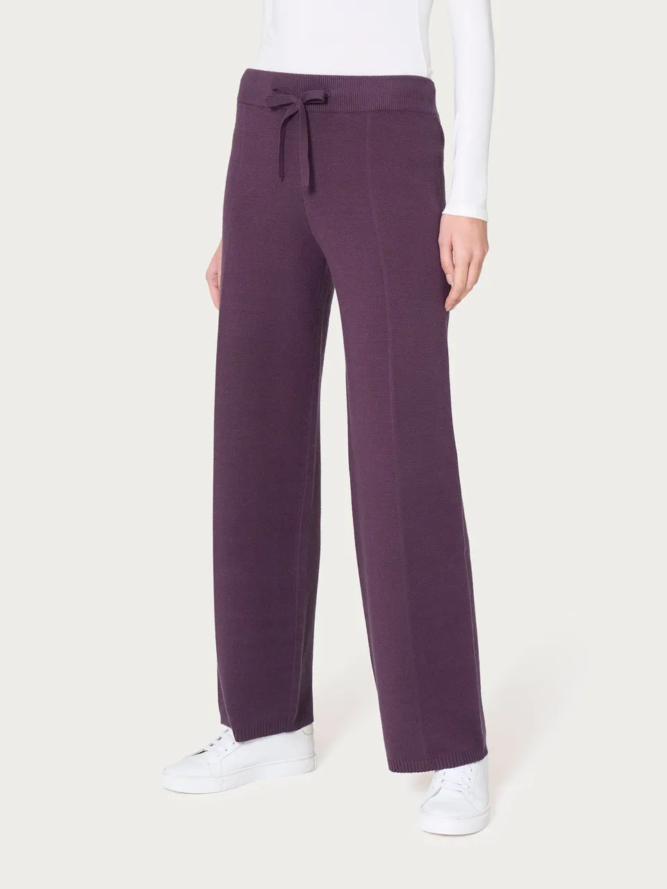 Ragno Compact Pantalone Ampio pantaloni viola Plum Perfect