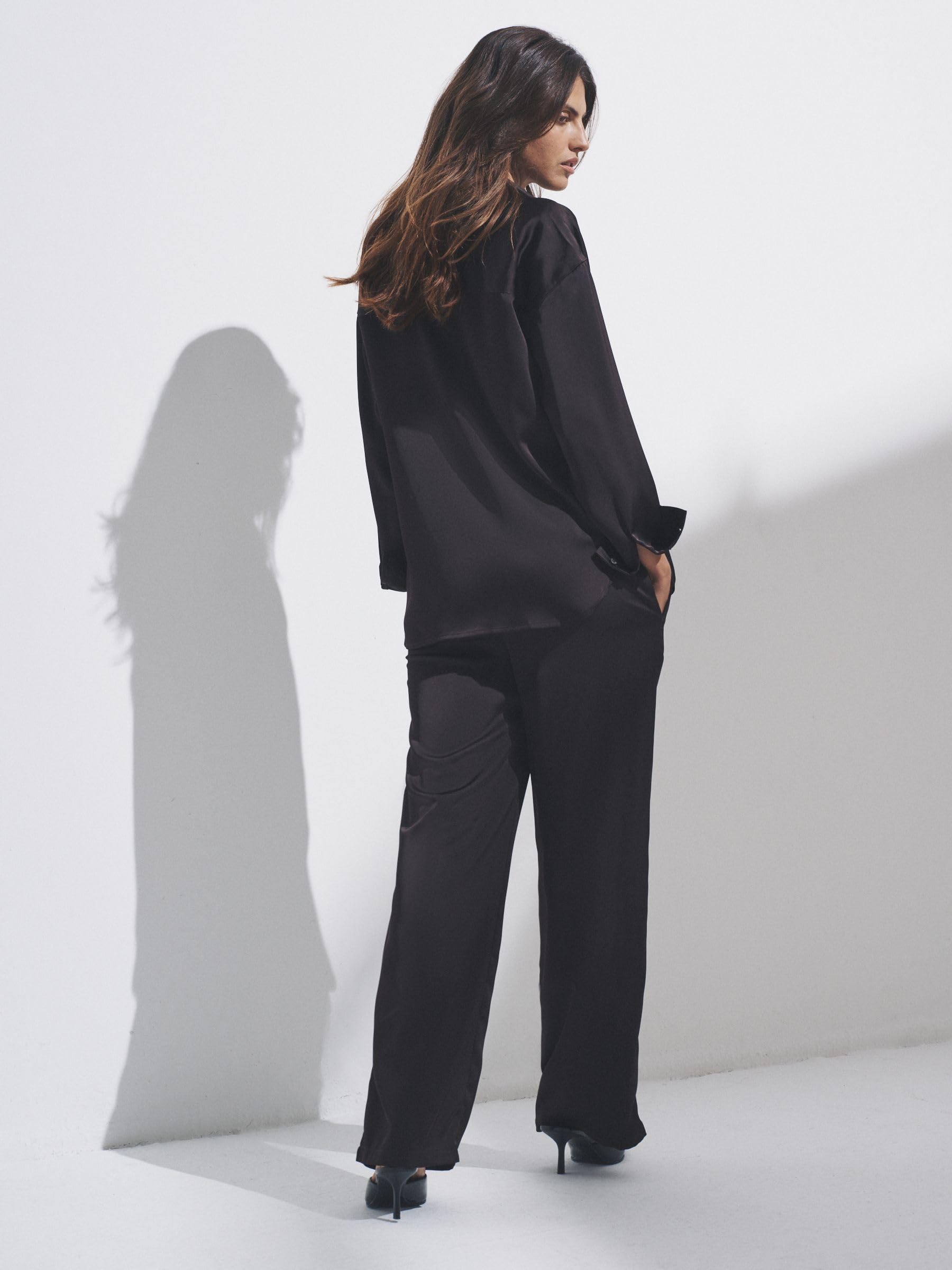 Geo Next The Set Coordinato Raso Camicia Pantaloni