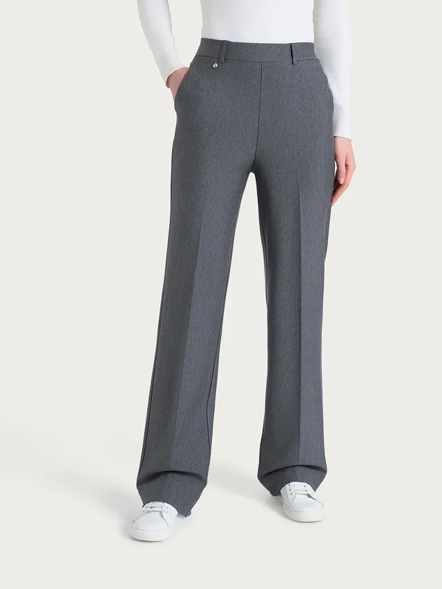 Ragno Compact The Wide Leg pantalone ardesia mel