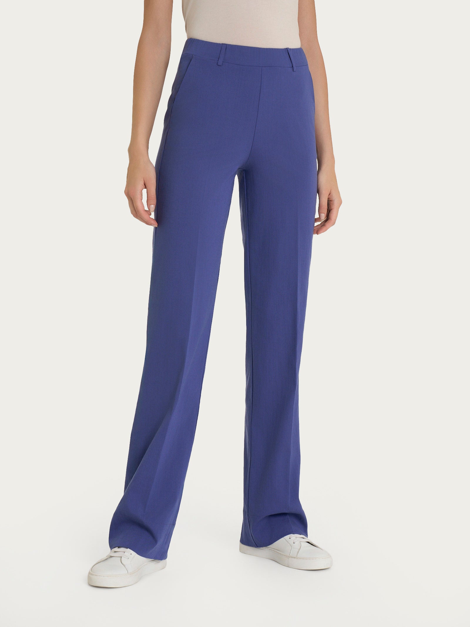 Ragno Super Natural Pantalone Dritto Skipper Blue con risvolto