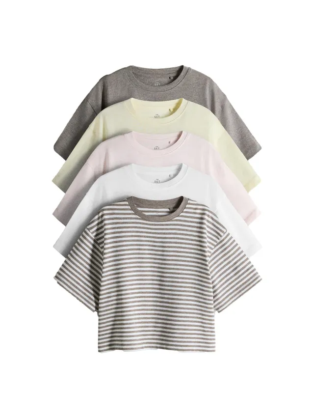 Geo Next THE SET T-Shirt Corta Misto Cotone Bambina 4 Pezzi 116