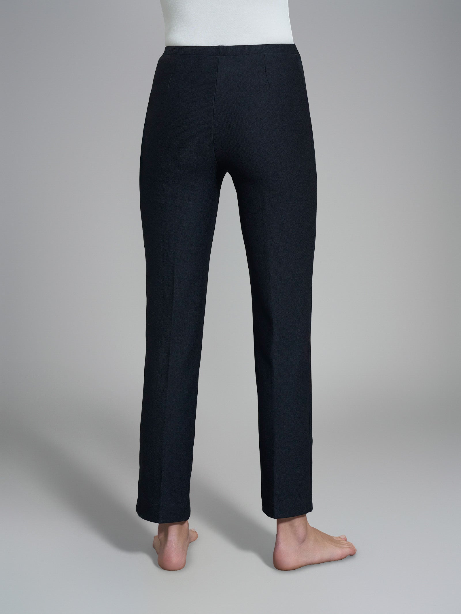 Ragno Homewear Straight Leg Pantalone Nero Flanella