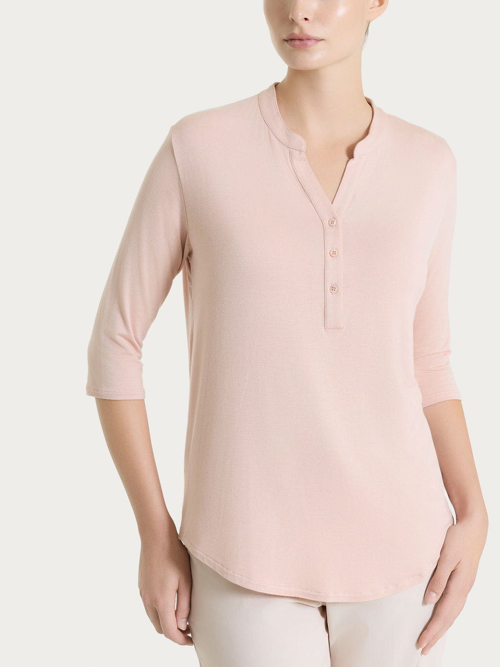 Ragno Viscosa Summer maglia manica 3/4 rosa traspirante