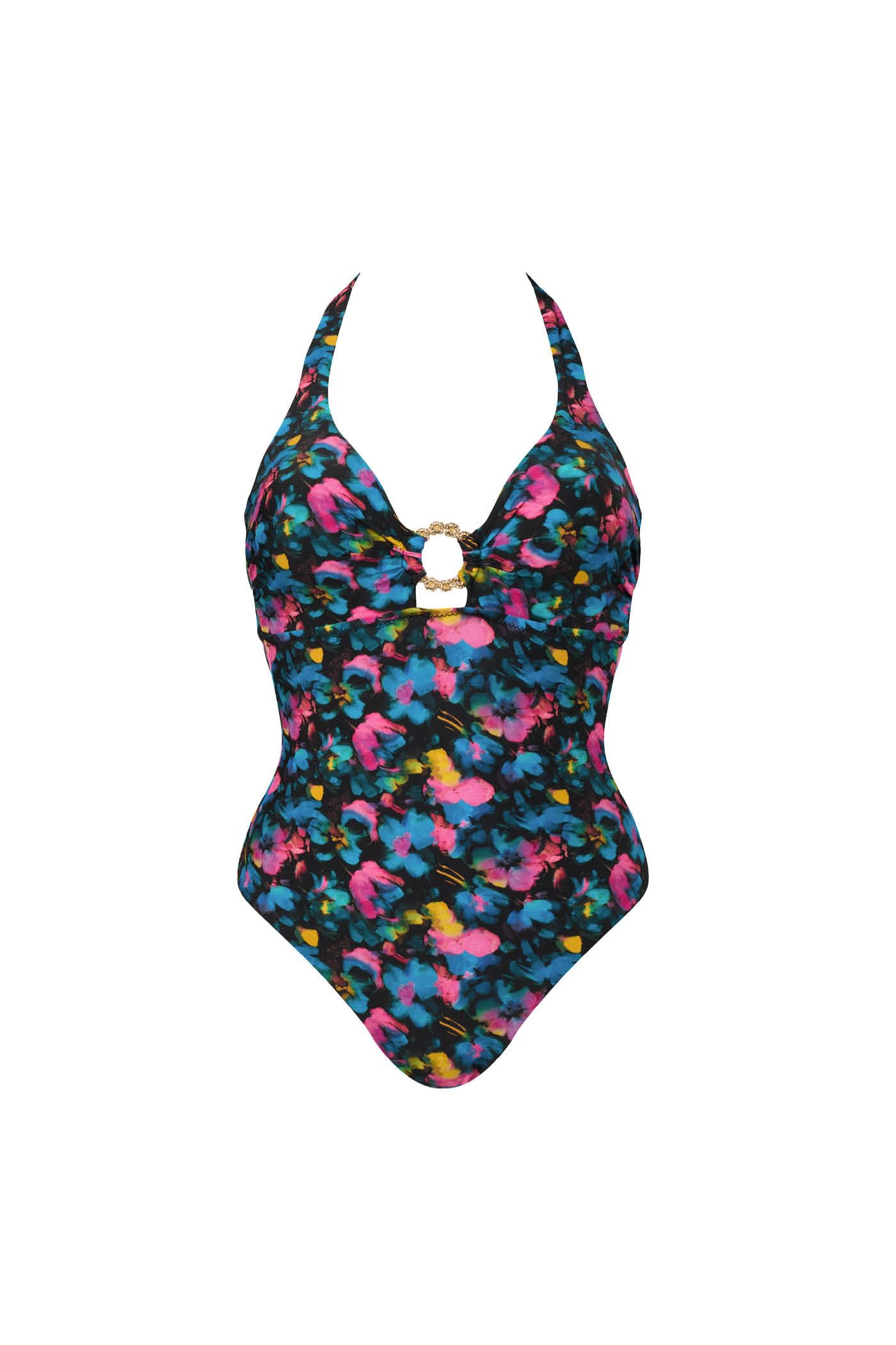 Goldenpoint Waterpop costume intero triangolo astratto