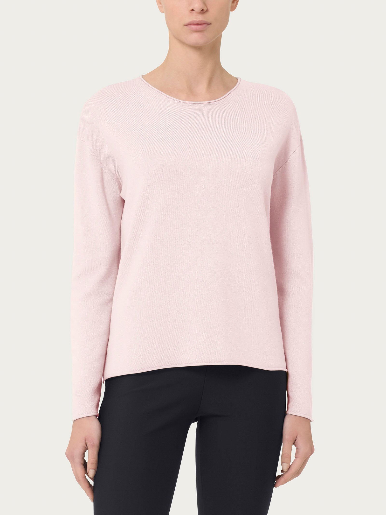 Ragno Four Seasons Girocollo maglia Cameo Rose viscosa