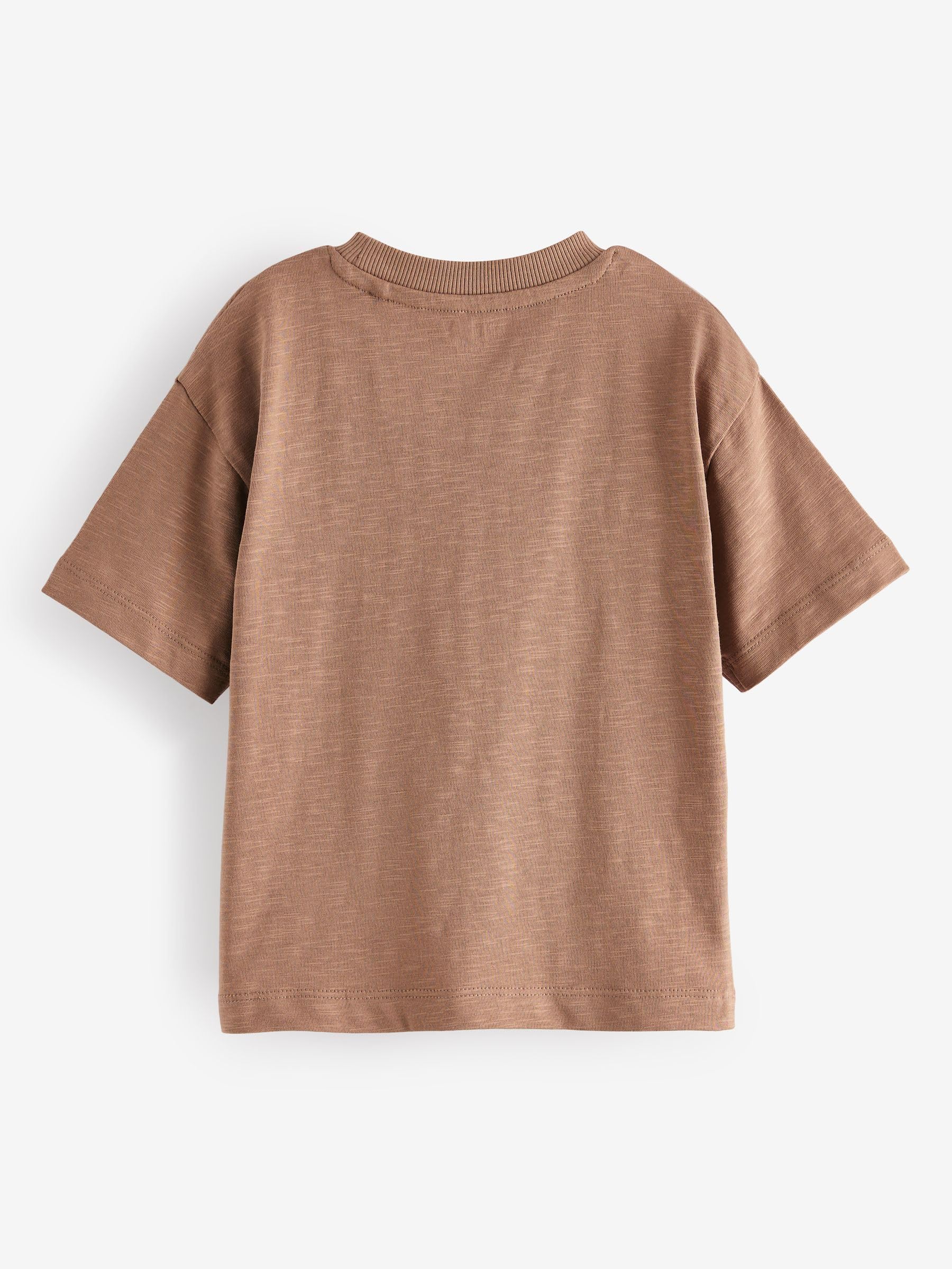 Next T-shirt girocollo cotone 4 pezzi stampe miste