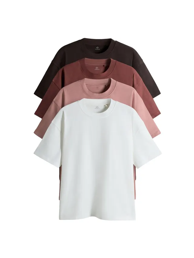 Geo Next The Set t-shirt oversize cotone 4 pezzi uomo