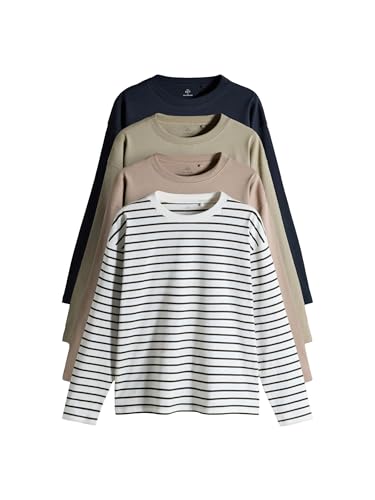 Geo Next The Set Maglia Manica Lunga Cotone Pesante 4 Pezzi Larga