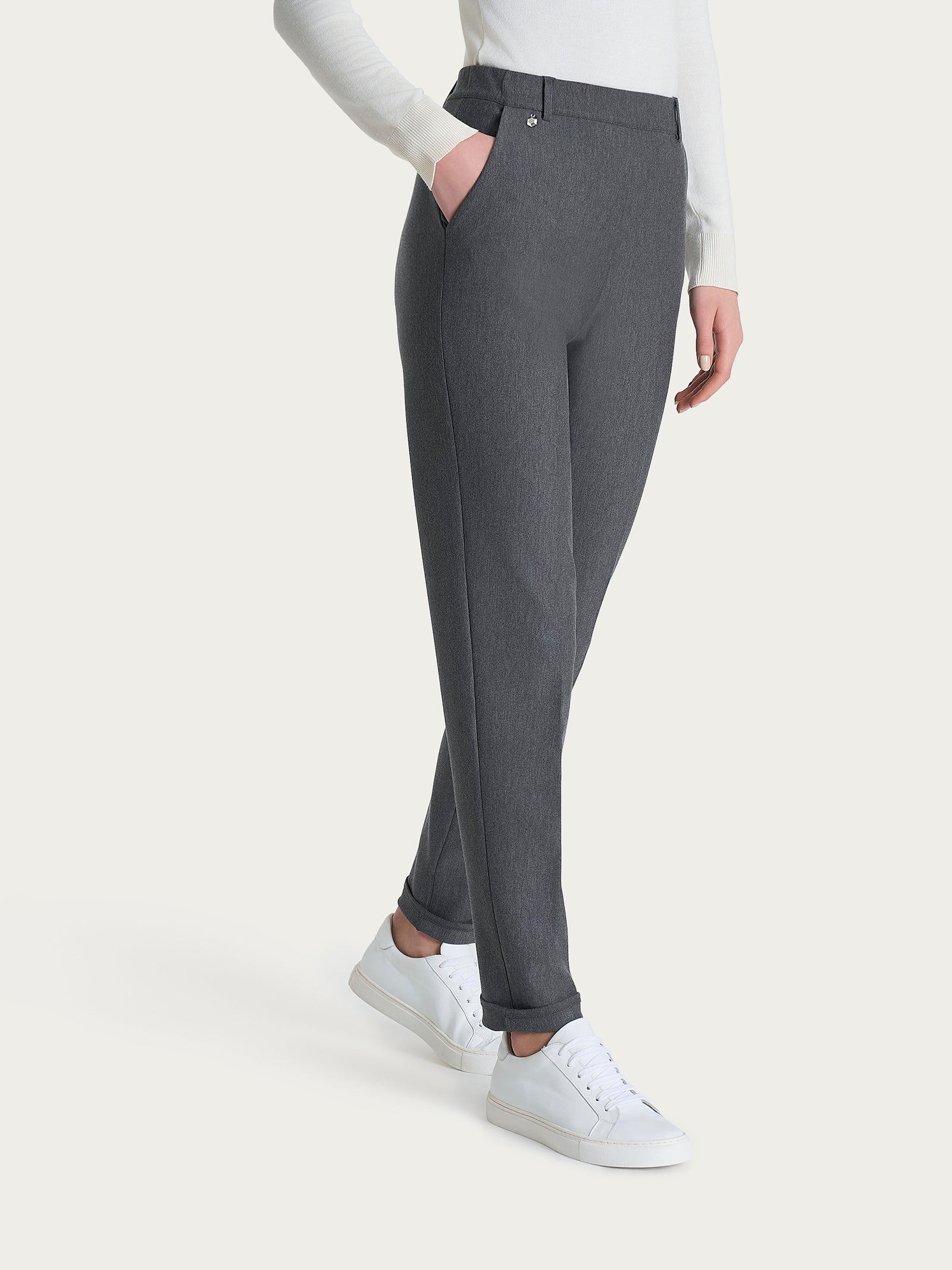 Ragno Compact The Chino pantalone Ardesia Mel. slim