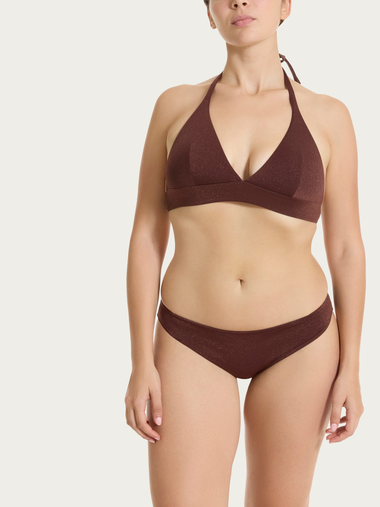 Ragno Invisible Reggiseno Triangolo Chocolate Fondant Lurex