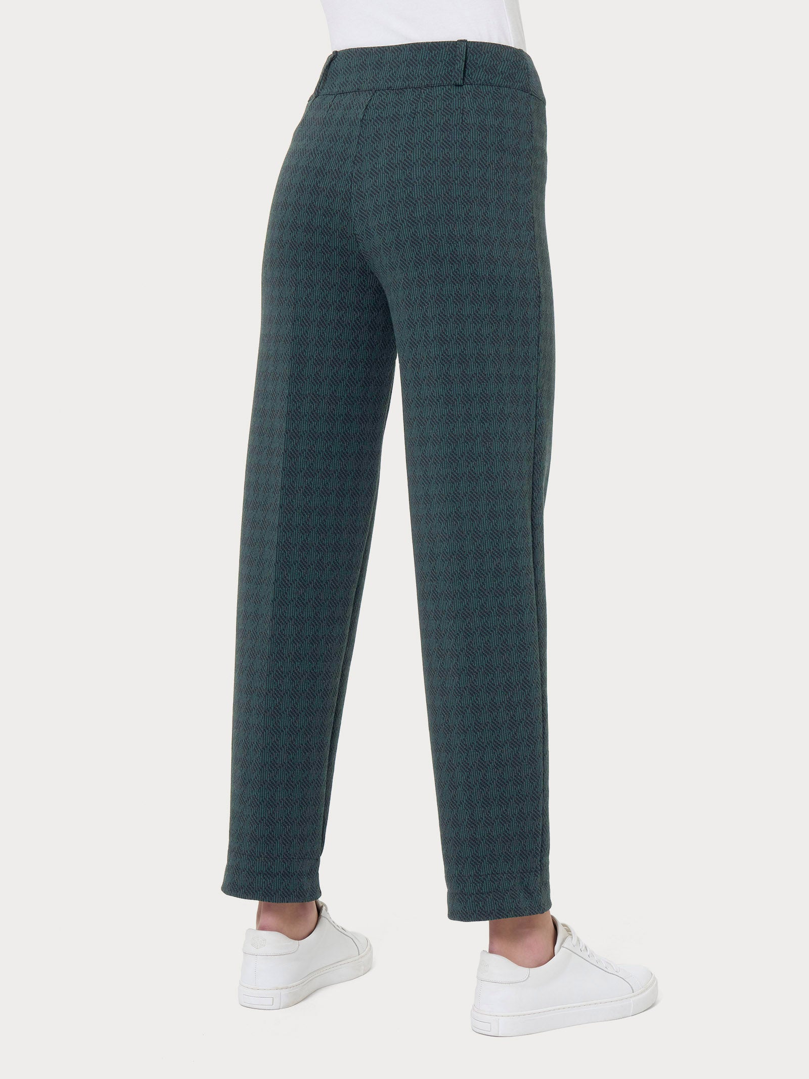Ragno Eco Jacquard Pantalone Carrot Tapered Rain Forest fantasia