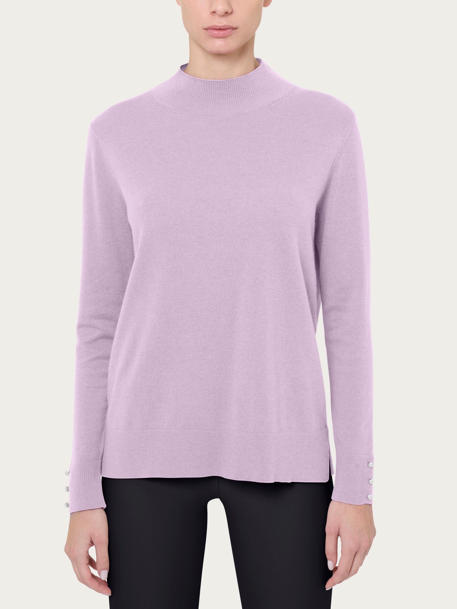 Ragno Merino Soft Lupetto con Perline Orchid Petal Lana