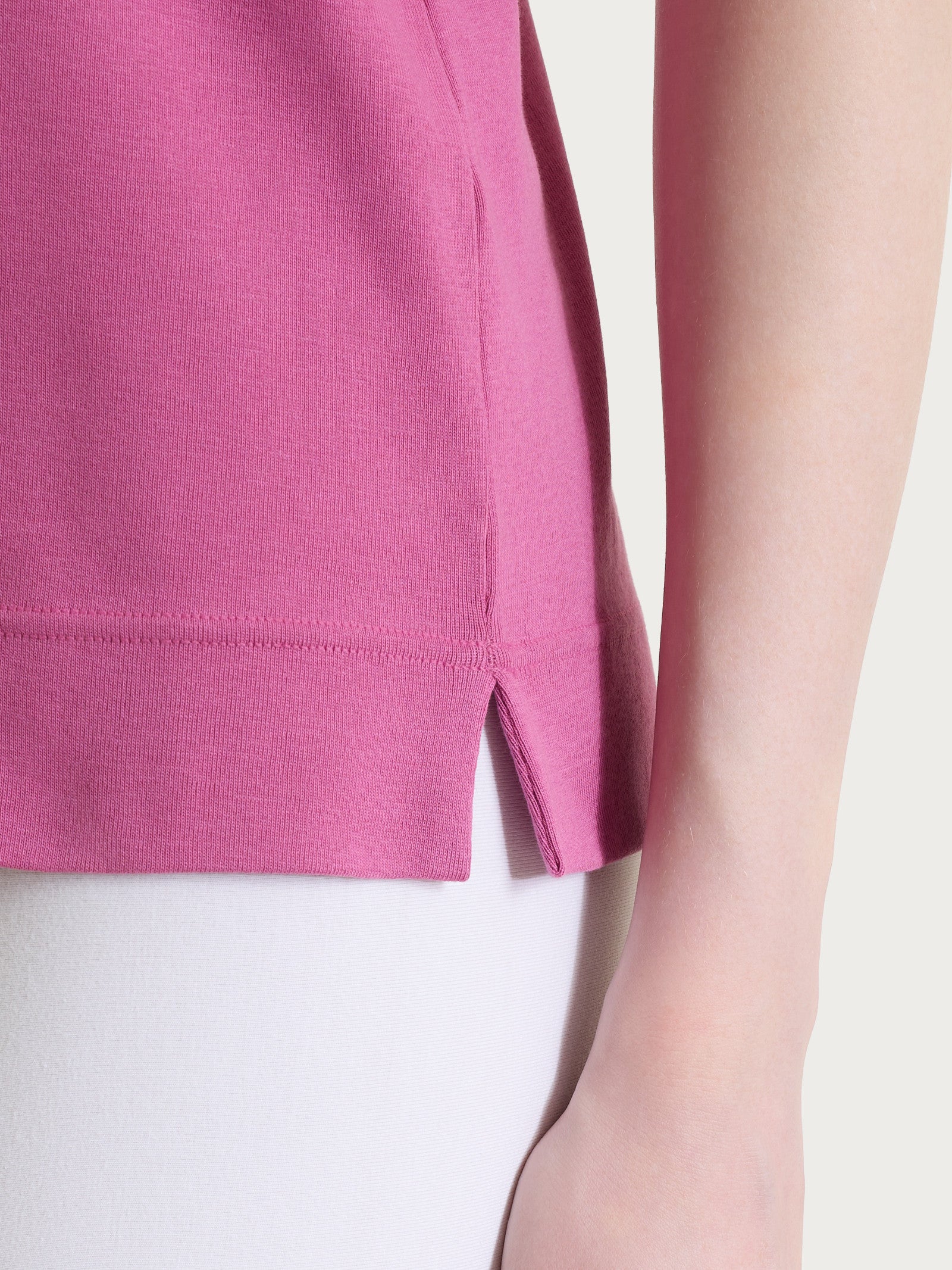Ragno Eco Cotton maglietta girocollo Red Violet cotone