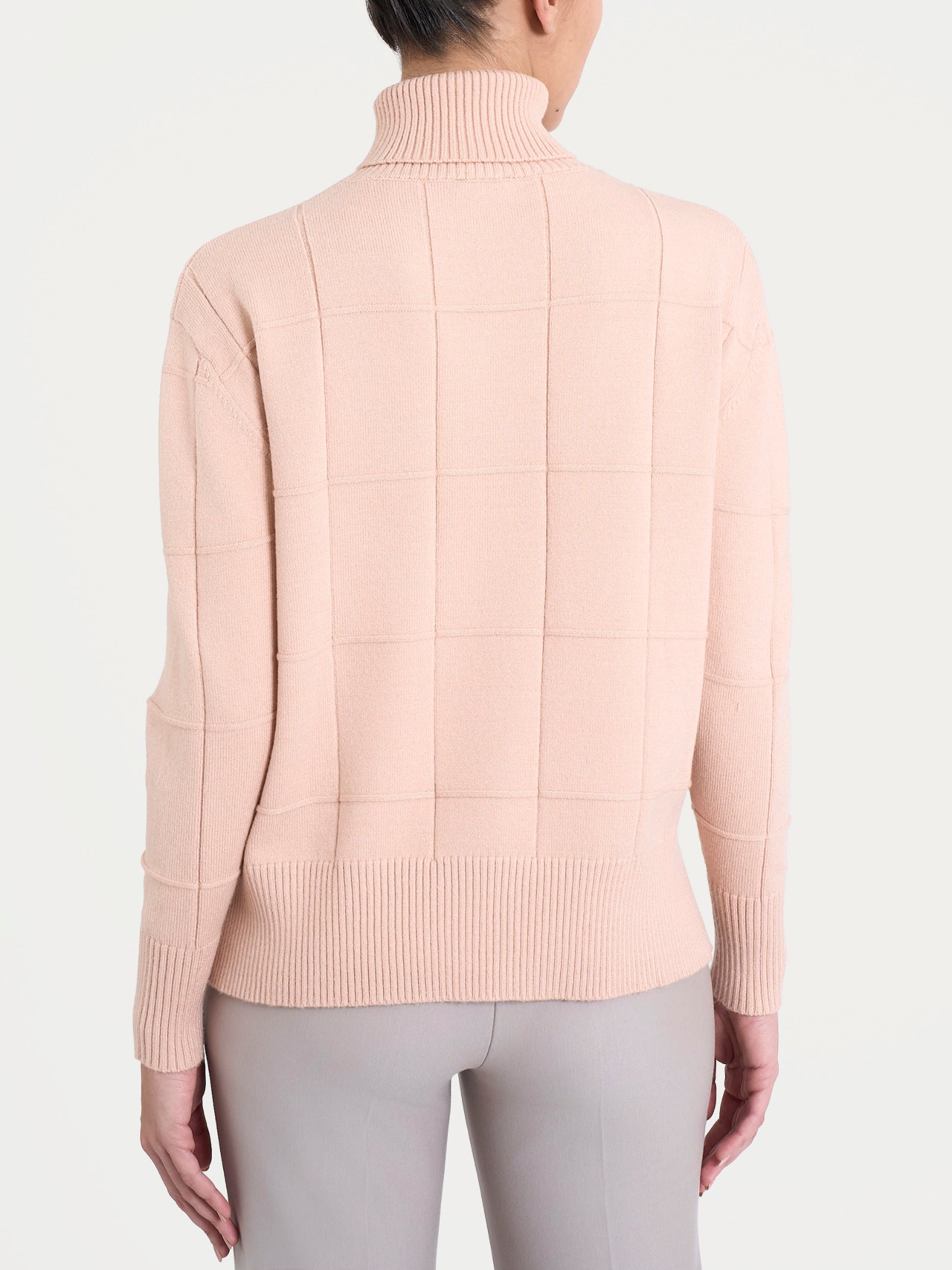Ragno Super Soft Dolcevita Check Donna Cameo Rose