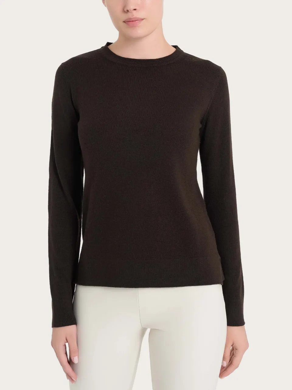 Ragno Merino Soft Maglia Girocollo Chocolate Torte Lana