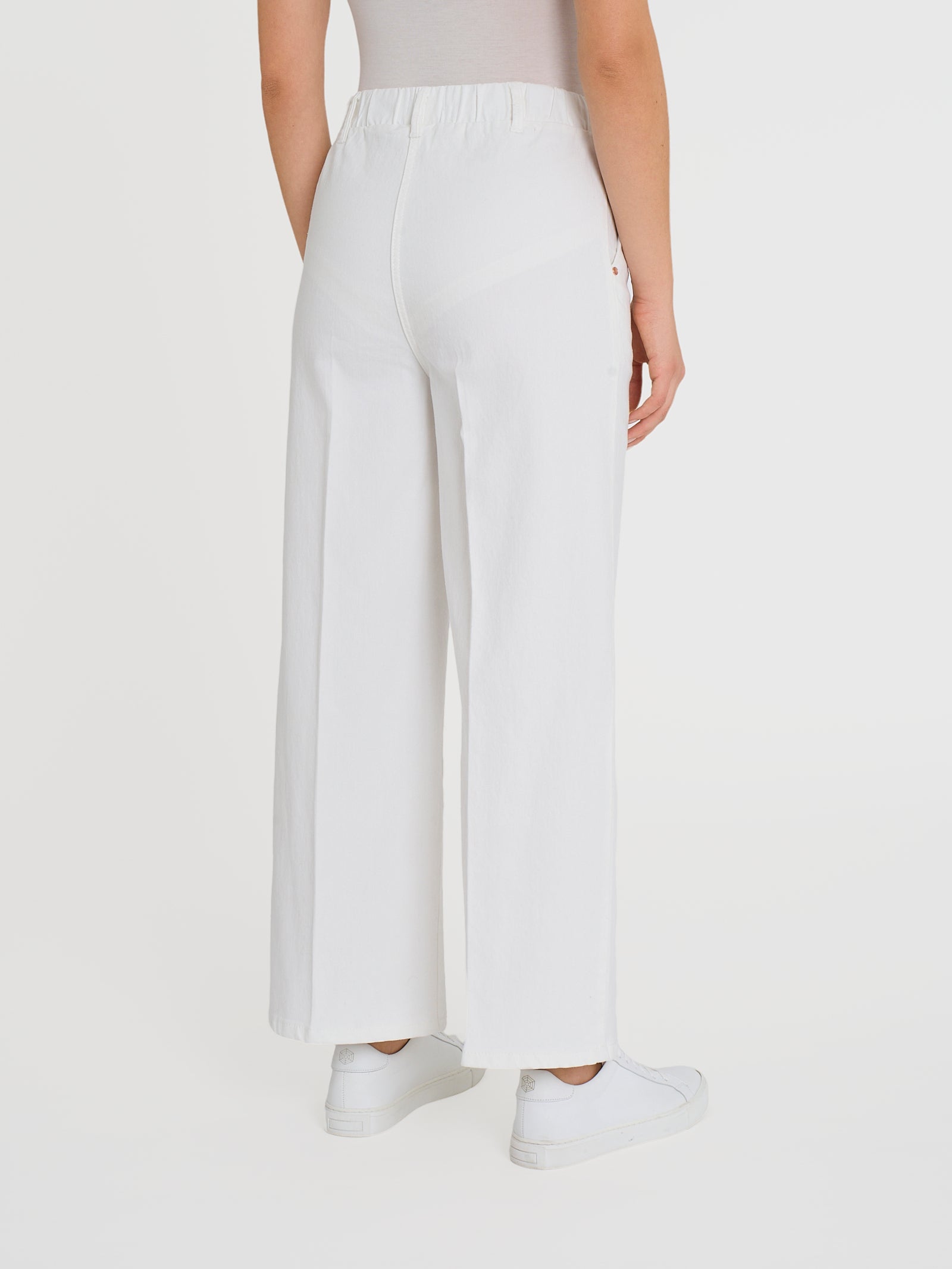 Ragno Light Denim Jeans Ampio Bianco in cotone