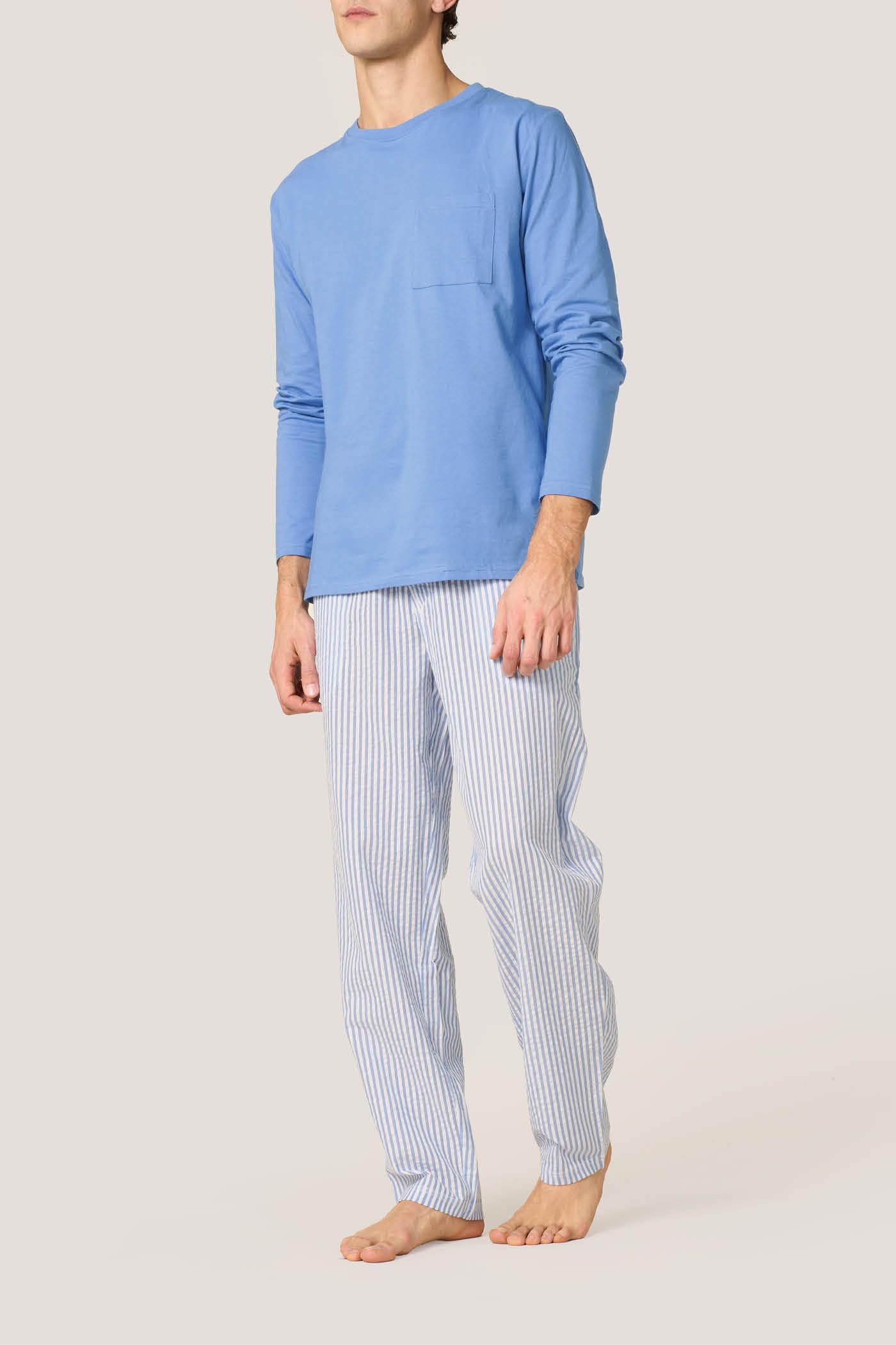Goldenpoint Stripes Pigiama Lungo Uomo Cotone a Righe