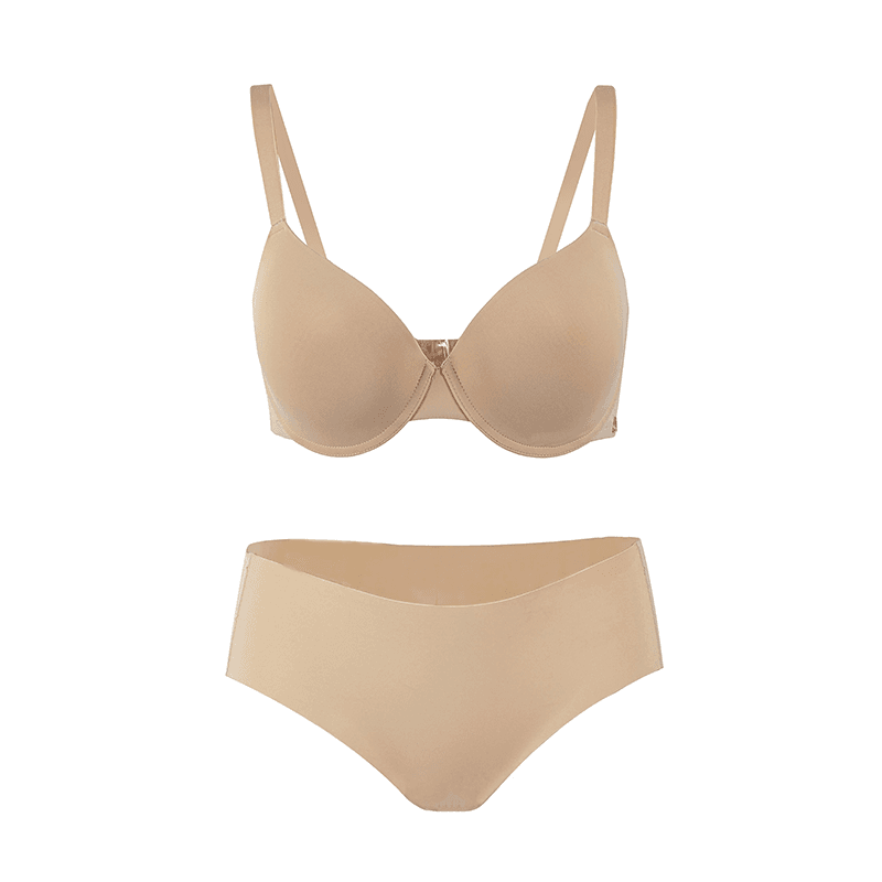 Maria Grazia Severi Seamless Microfiber set intimo beige microfibra